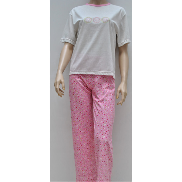 Pijama m/manga e calça 322