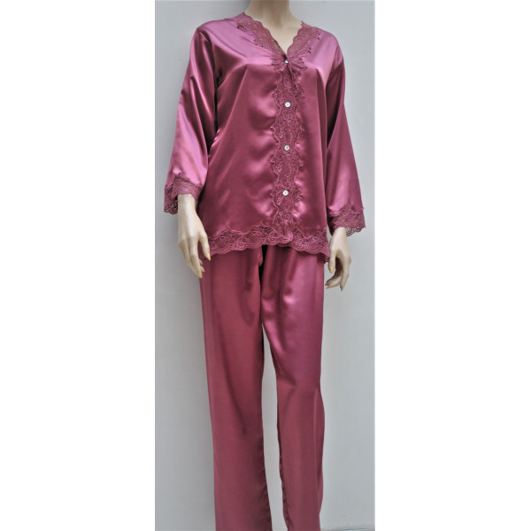 Pijama-casaco acetinado 8045