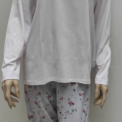 Pijama fino c/manga e calça 8602