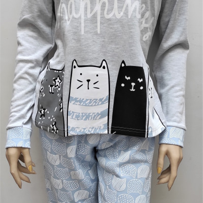 Pijama cardado 3539 Kitty Happiness