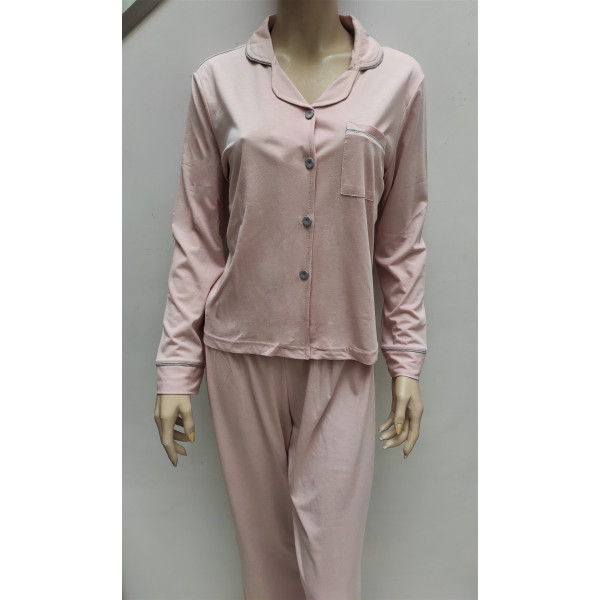 Pijama-casaco fino e simples 22040