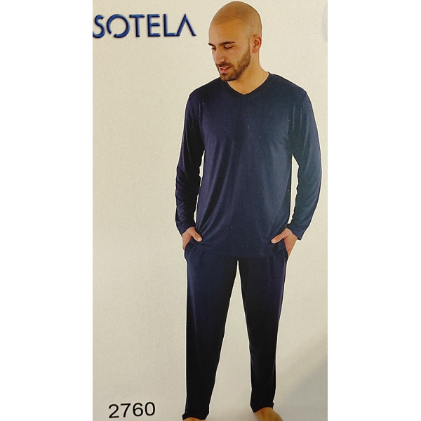 Pijama c/manga fino 2760 Decote V