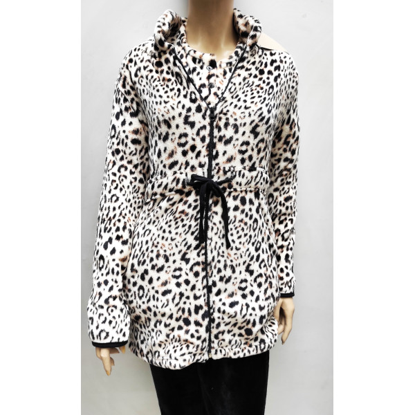 Robe Polar de Fecho Leopardo 41969