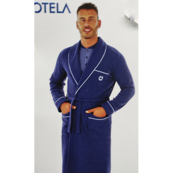 Robe polar simples de contornos contrastantes 1117