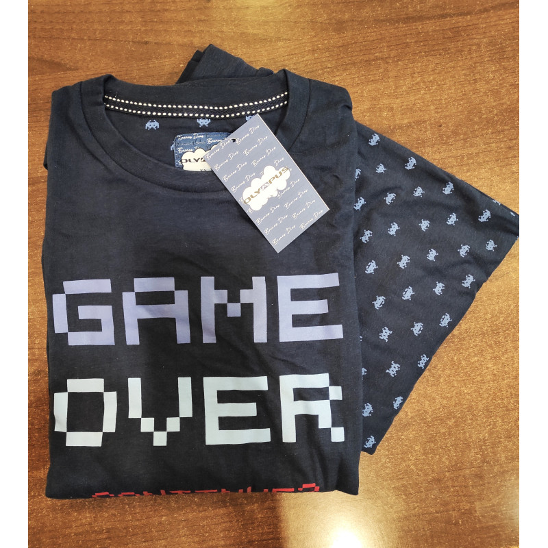 Pijama fino c/manga e calça Game Over 23105