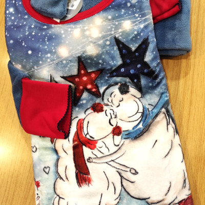 Pijama polar Ovelhinhas de Natal 22134