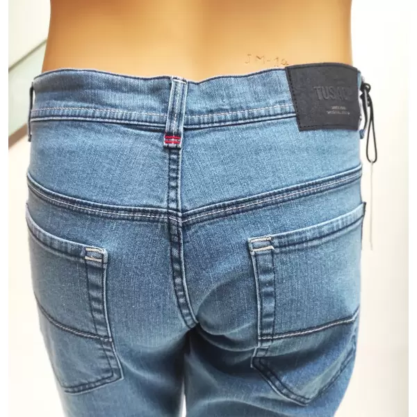 Calça 9809 Denim claro Algodão