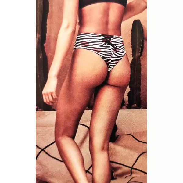 Cueca de Bikini de banho Zebra 30132 reversível