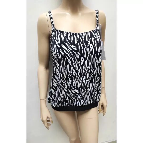 Tankini 77100 C Black & White cinto rosa