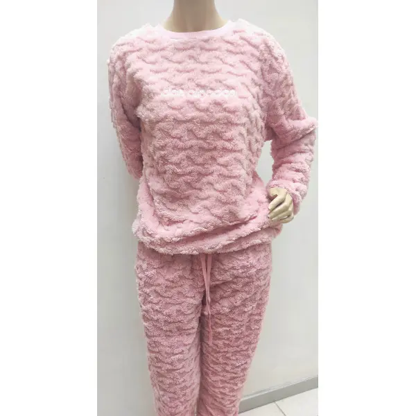 Pijama Polar Fofura Rosa 24700