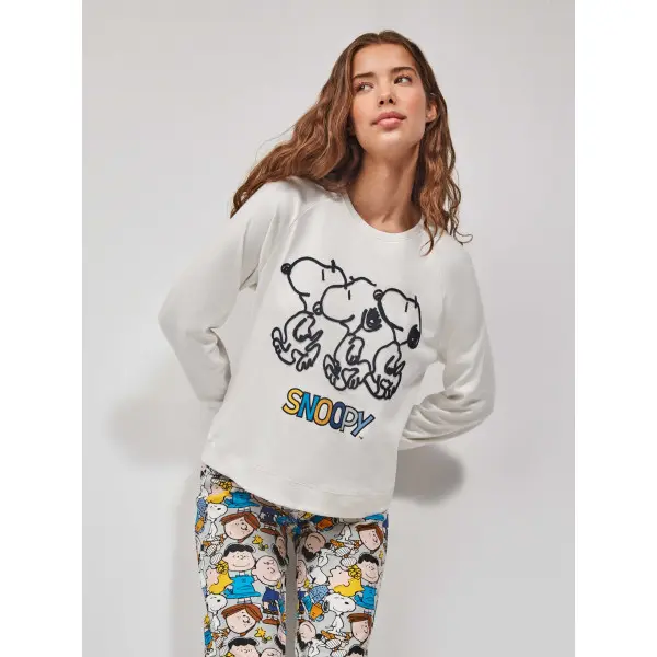 Pijama fino manga comprida Snoopy Shoelace 20217