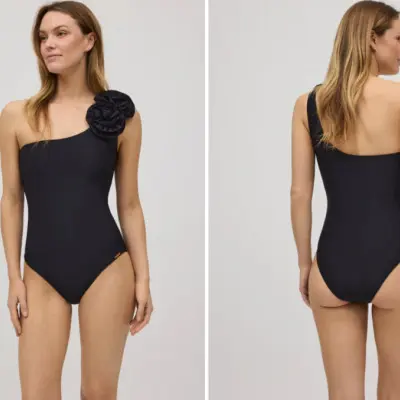 Fato de Banho Rosa Negra 83051