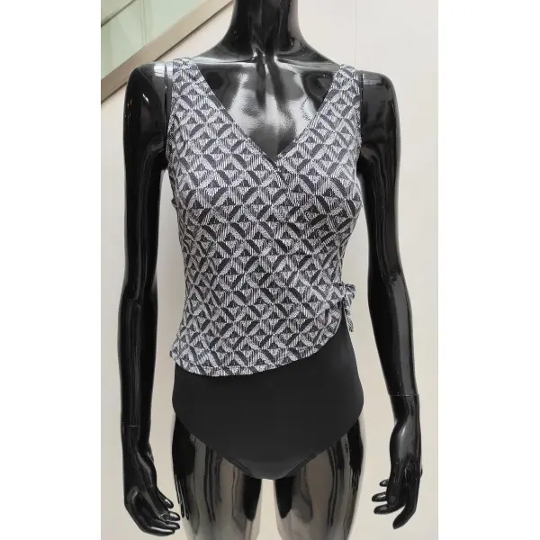 Fato de banho Modelador Losangos Cinza 73437C