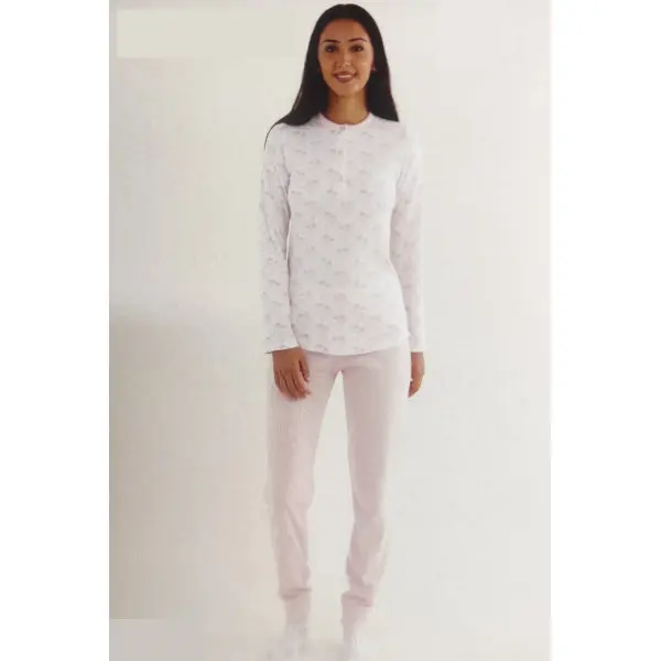 Pijama Cardado 2859 Galhos Floridos