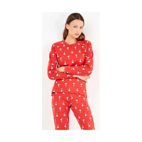 Pijama fino manga comprida 20334 Snoopy Red