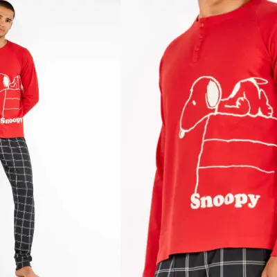 Pijama fino manga comprida...