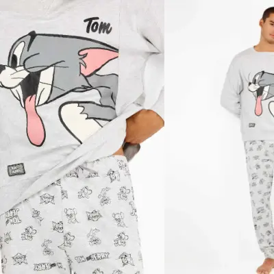 Pijama fino manga comprida...