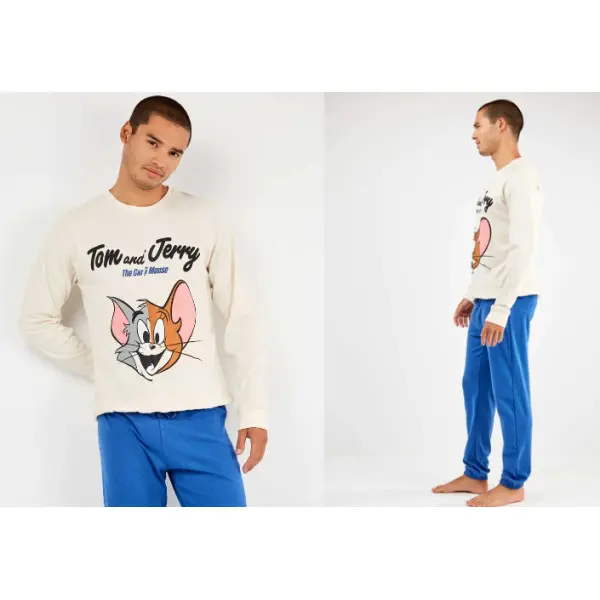 Pijama fino manga comprida 20352 The Cat & The Mouse