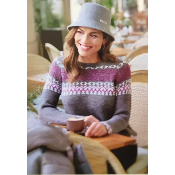 Camisola de malha grossa 25551 Flocos de Neve