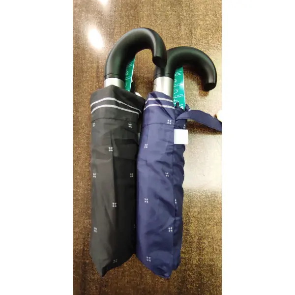 Guarda-chuva pequeno cabo curvo  quadrado 4folhas 26454