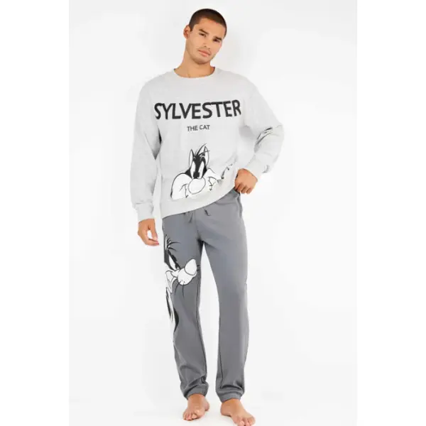 Pijama fino manga comprida Silvestre The Cat 20347