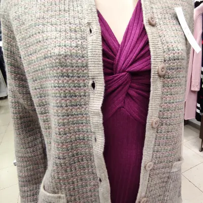 casaco multicolor lã 14009