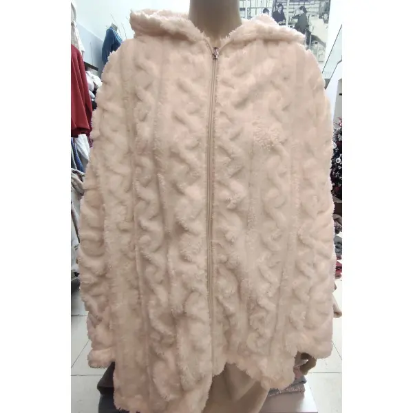 Poncho polar 25159 boca de sino relevo