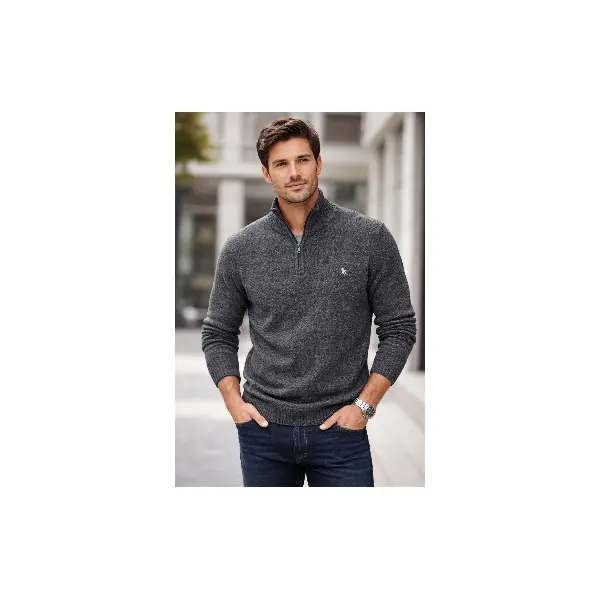 Polo com fecho de Lã Grossa Básica 920