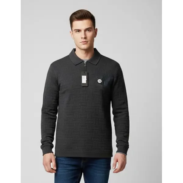 Polo manga comprida M151 Algodão padrão