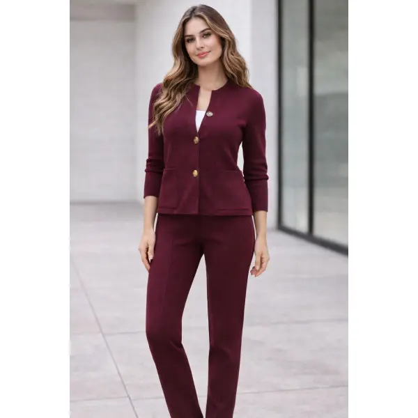 Calça de Malha com Vinco 1213/A