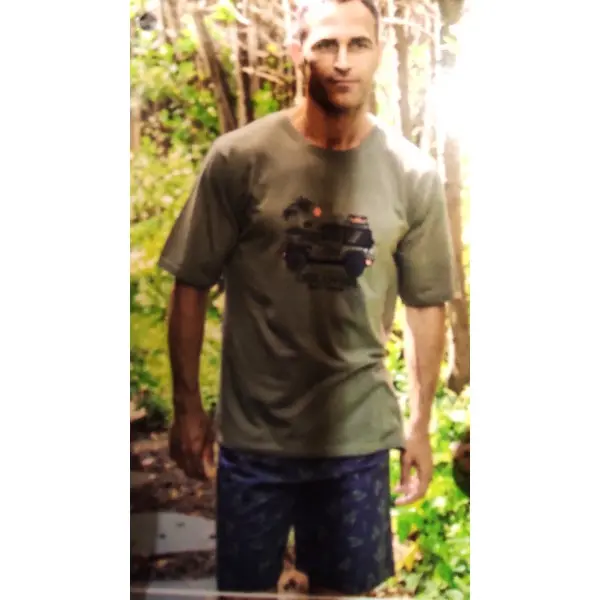 Pijama manga curta e calção JEEP 265024