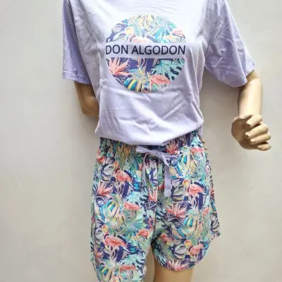 Pijama manga curta e calção...