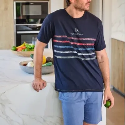 Pijama manga curta e calção...