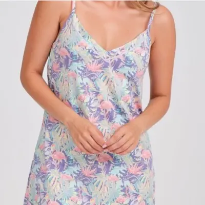 Camisa de Noite Alça fina...