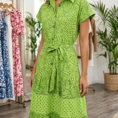 Vestido Selva bordado...