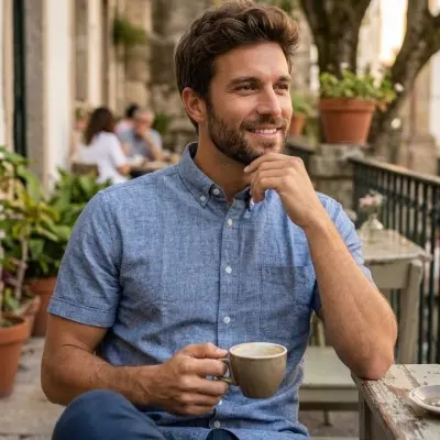 Camisa manga curta Algodão...