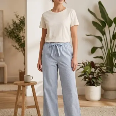 Pijama meia manga e calça...