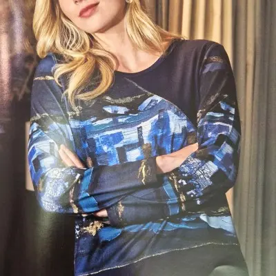 Camisola de malha Marinho...