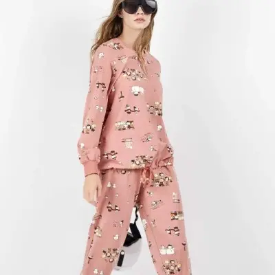 Pijama fino manga comprida...