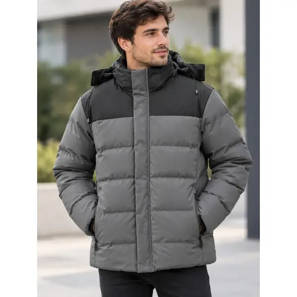 Parka 4114-61222 Cinza&Preto